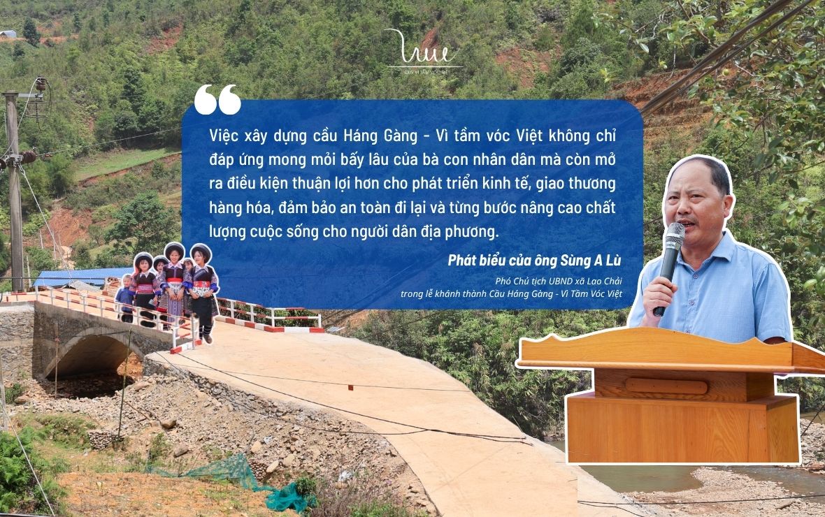 Speech by Mr. Sung A Lu, Vice Chairman of the Lao Chai Commune People’s Committee, at the Inauguration Ceremony of Hang Gang Bridge
